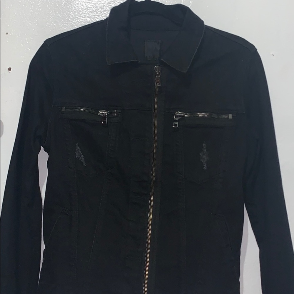 RtA Black denim jacket